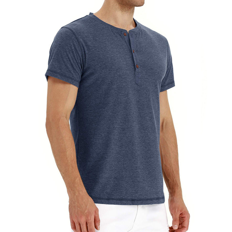 Henley T-Shirt – Soft Blend Knit And Adjusting Neck Placket