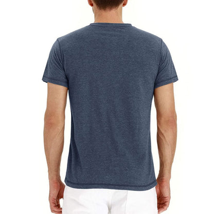 Henley T-Shirt – Soft Blend Knit And Adjusting Neck Placket