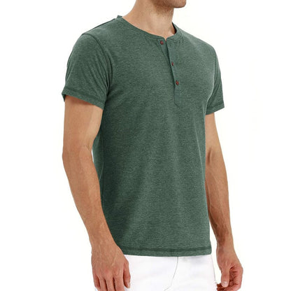 Henley T-Shirt – Soft Blend Knit And Adjusting Neck Placket