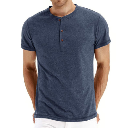 Henley T-Shirt – Soft Blend Knit And Adjusting Neck Placket