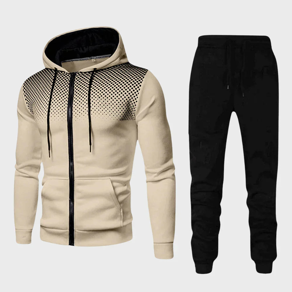 Men’s Casual Hooded Tracksuit Set