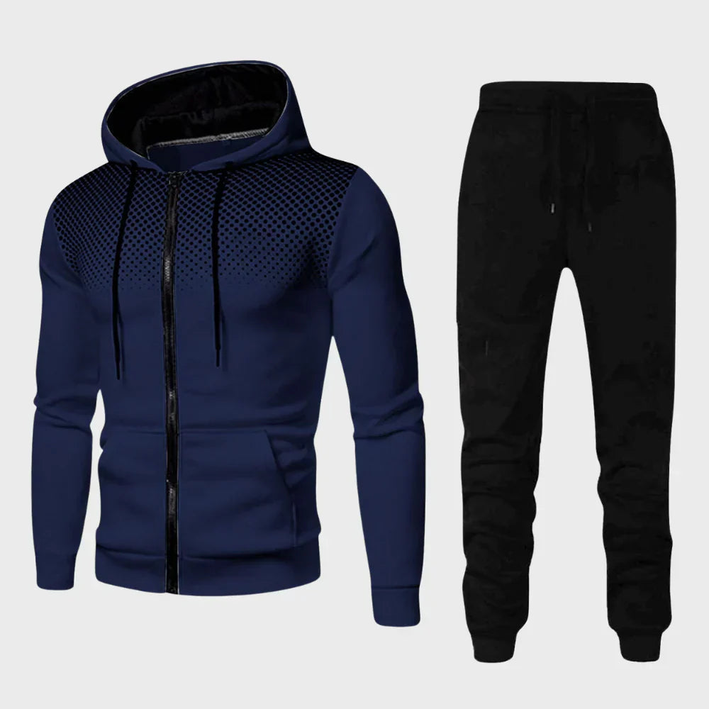 Men’s Casual Hooded Tracksuit Set