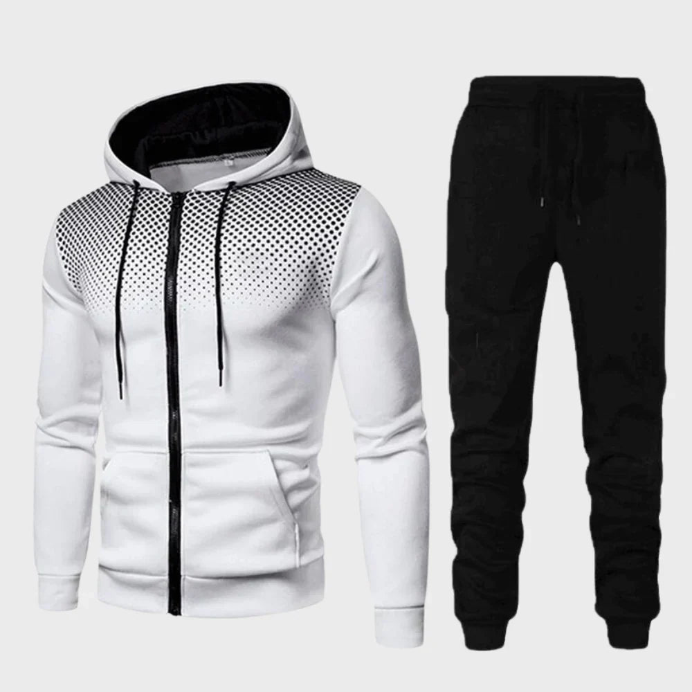 Men’s Casual Hooded Tracksuit Set