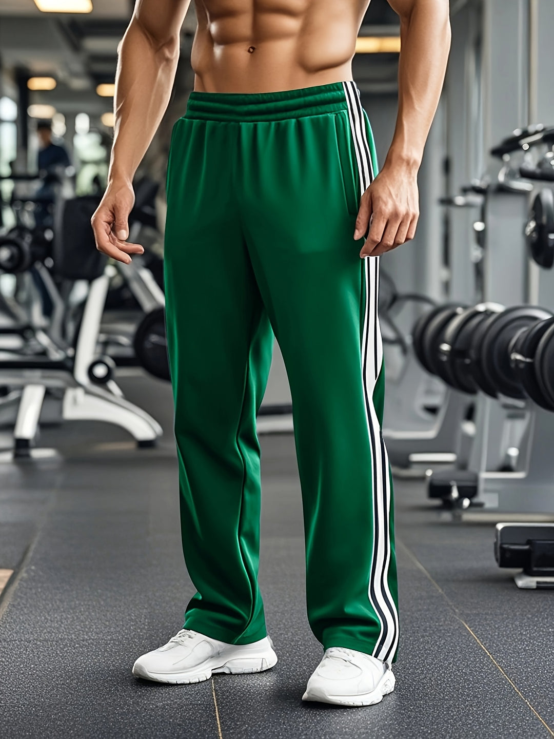 Men's Sports Running Pants with Elastic Waist