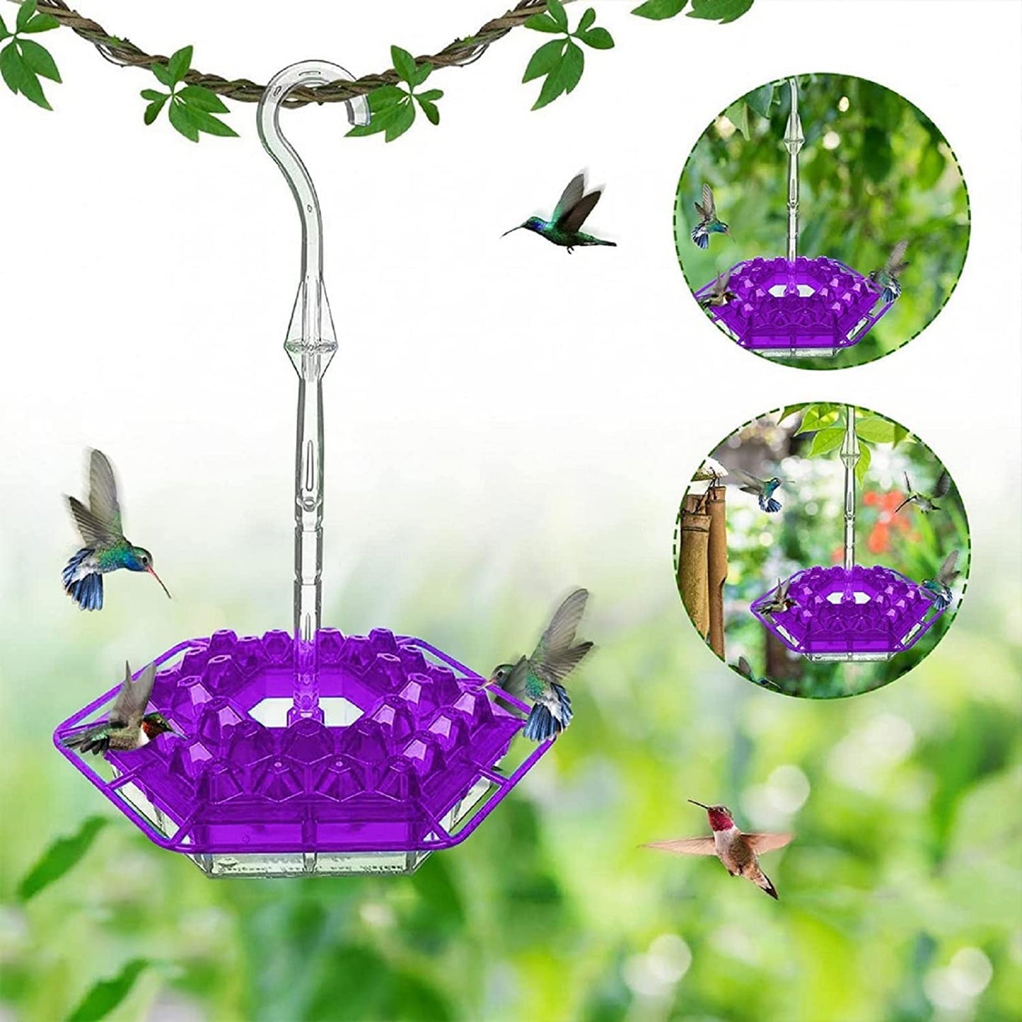 Unique Geometric Yard Hummingbird Feeder - BritishElegance