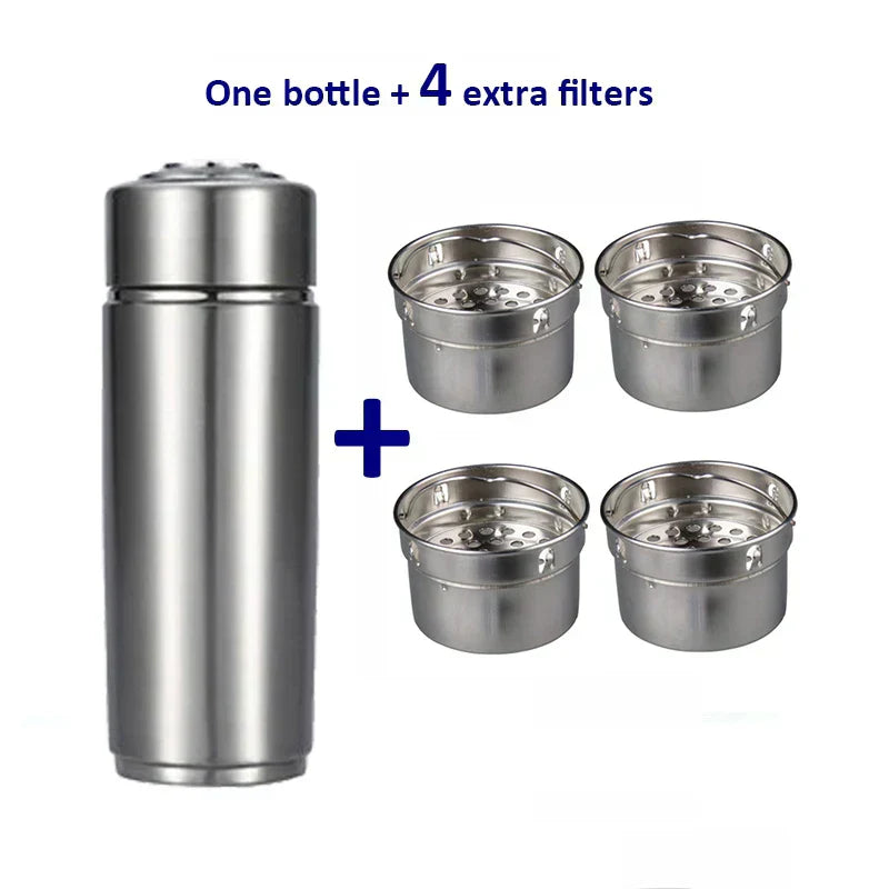 Portable Alkaline Hydrogen Infused Water Bottle