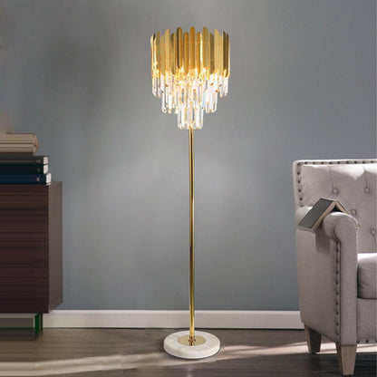 Elegant Glass Floor and Table Lamp