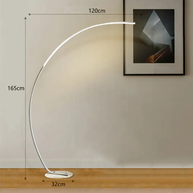 Slim Modern Arc Floor Light