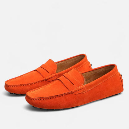 Men’s Suede Penny Driving Loafers