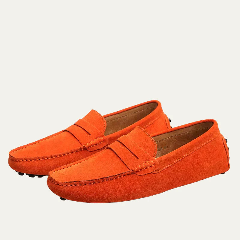 Men’s Suede Texture Slip On Driving Moccasins