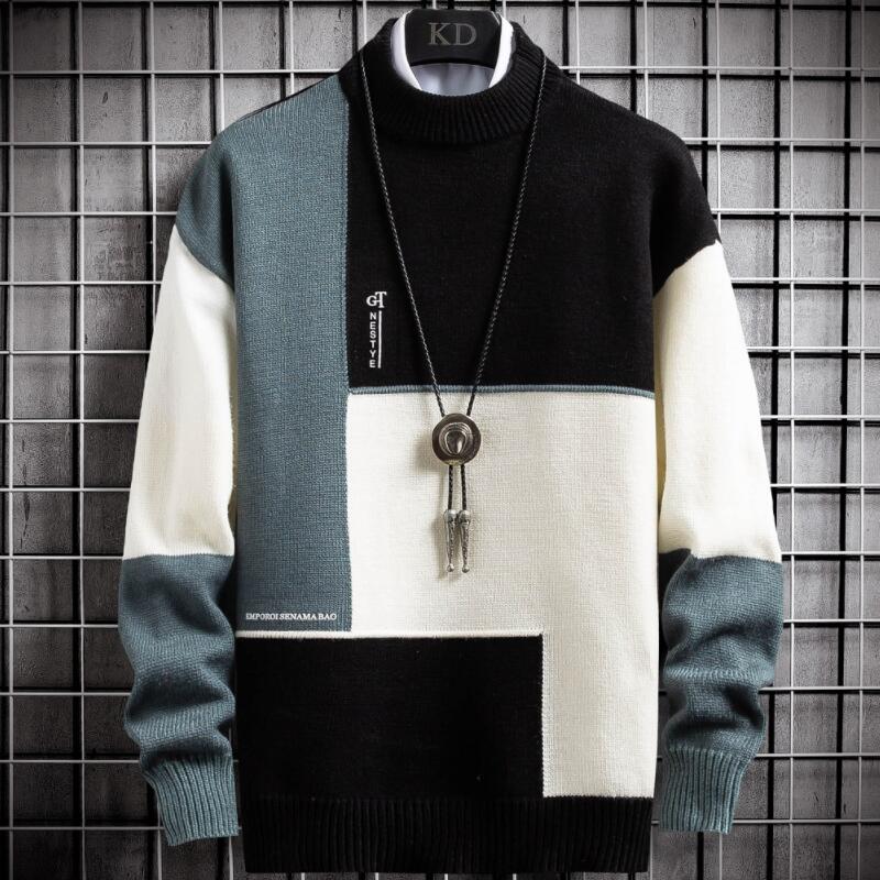 Junpyo Patchwork Knit Sweater