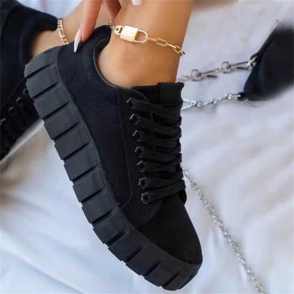 Fashionable Lace Up High Top Sneakers - BritishElegance
