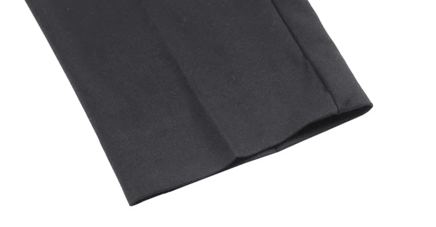 High Waisted Pleated Men's Formal Straight Fit Trousers