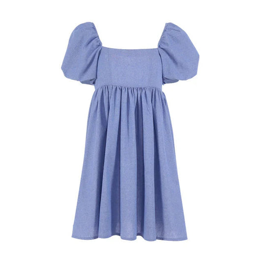 Women's Casual Floral Sundress with Ruffled Sleeves - BritishElegance