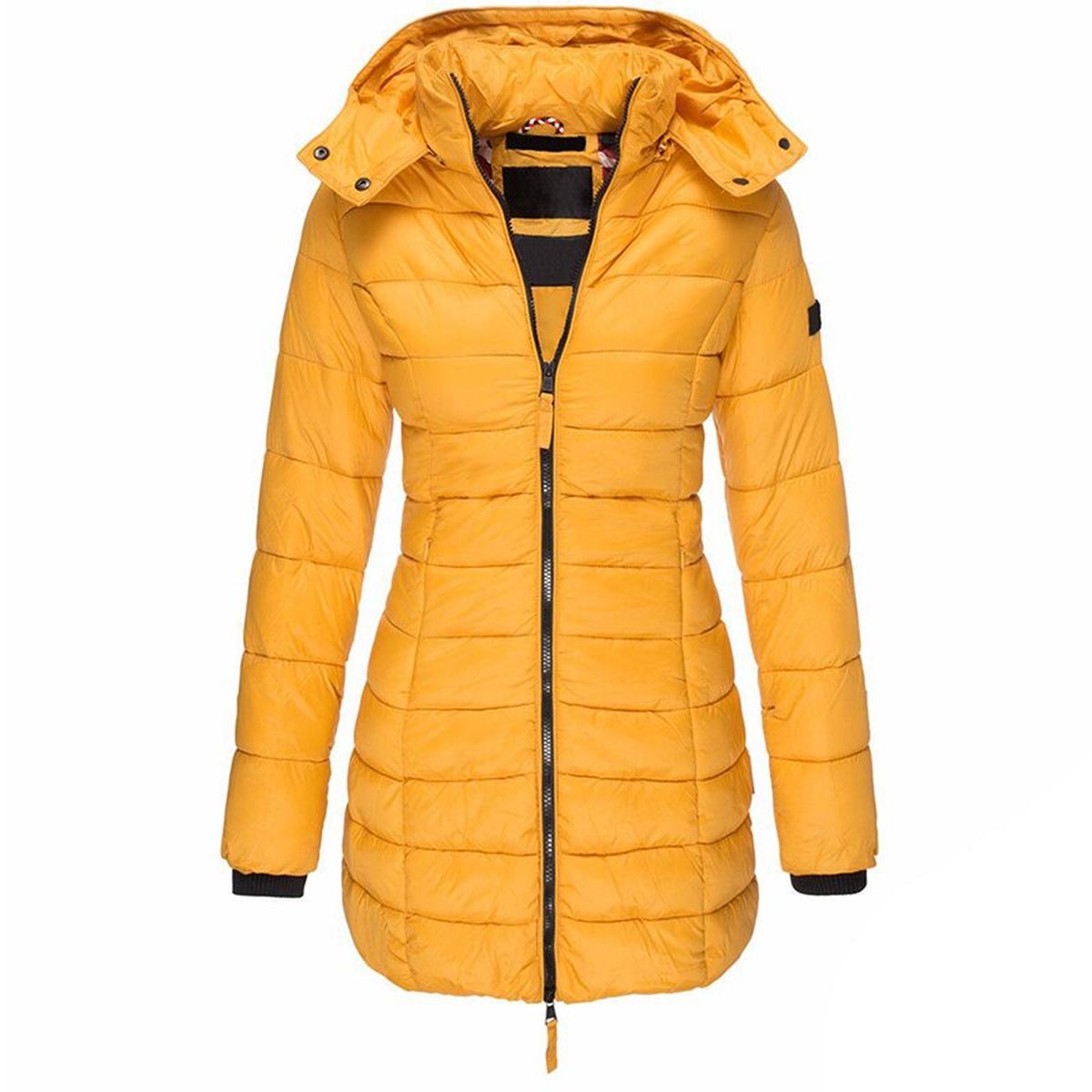 Warm Waterproof Parka Coat With Zip Up Front