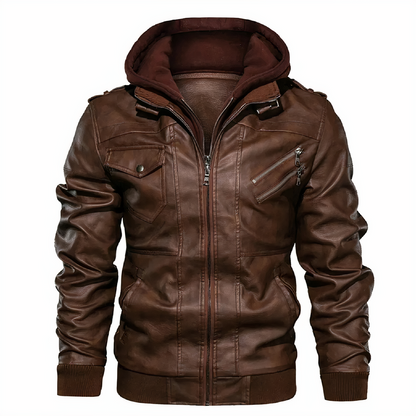 Koen | Leather Winter Men's Jacket