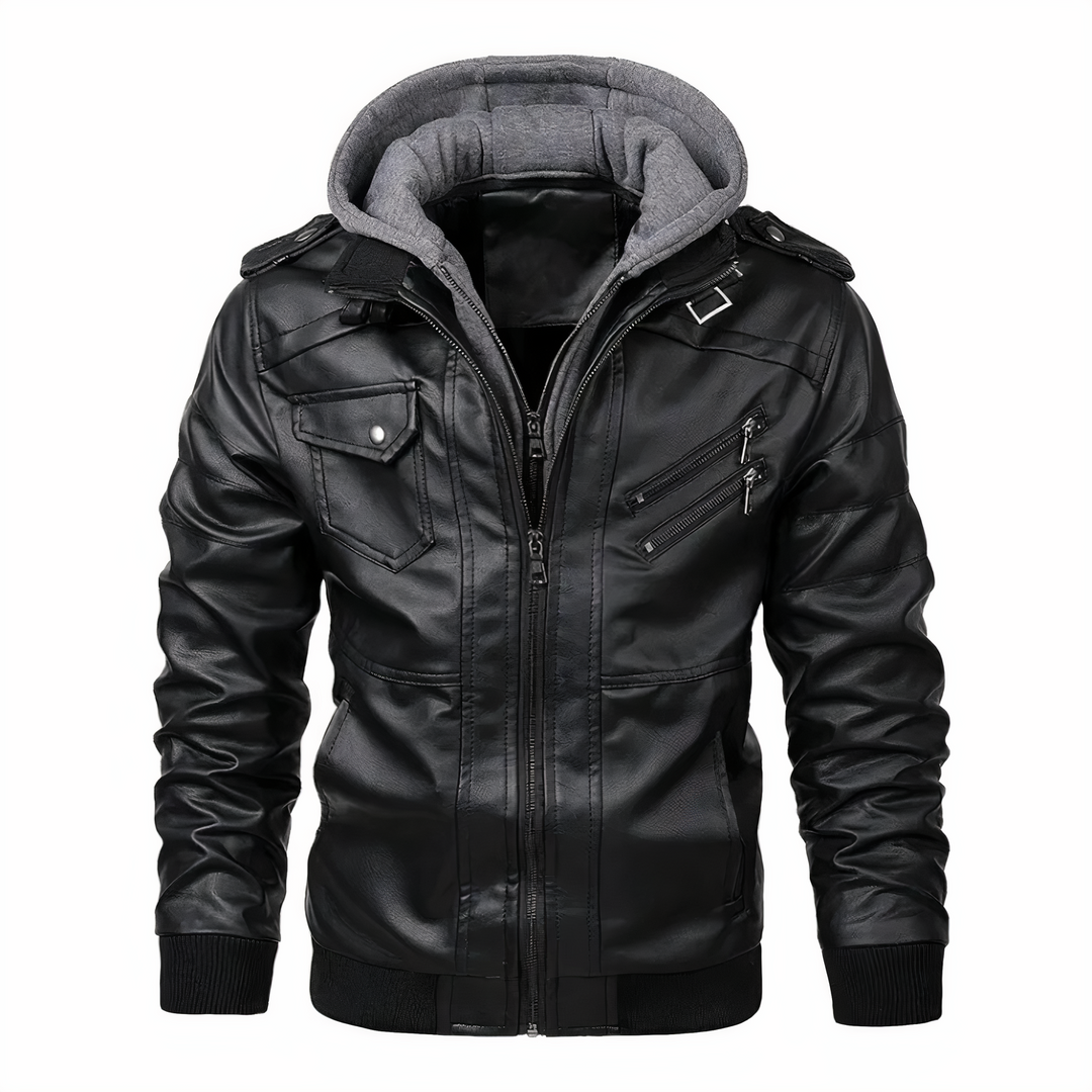 Koen | Leather Winter Men's Jacket