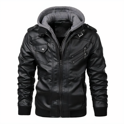 Koen | Leather Winter Men's Jacket