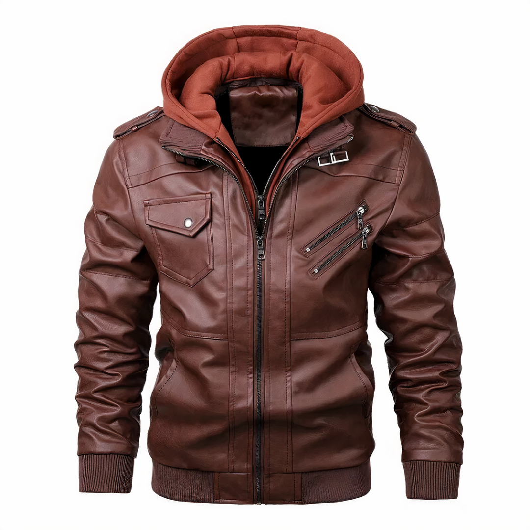 Koen | Leather Winter Men's Jacket