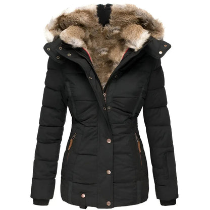 Hooded Slim Fit Puffer Jacket for Women