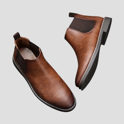 Men’s Smooth Leather Chelsea Ankle Boots
