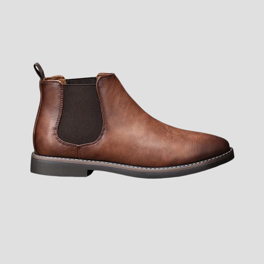 Men’s Smooth Leather Chelsea Ankle Boots