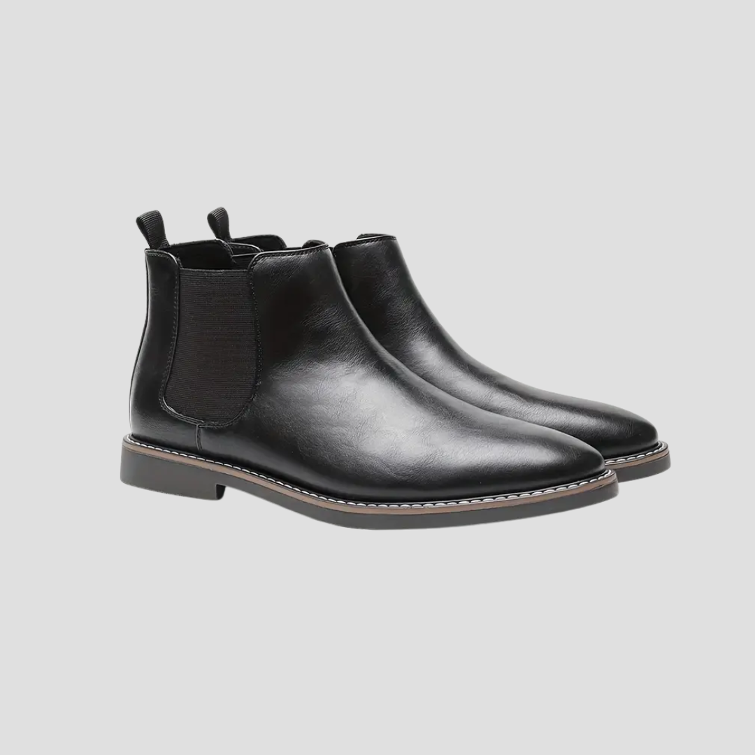 Men’s Smooth Leather Chelsea Ankle Boots