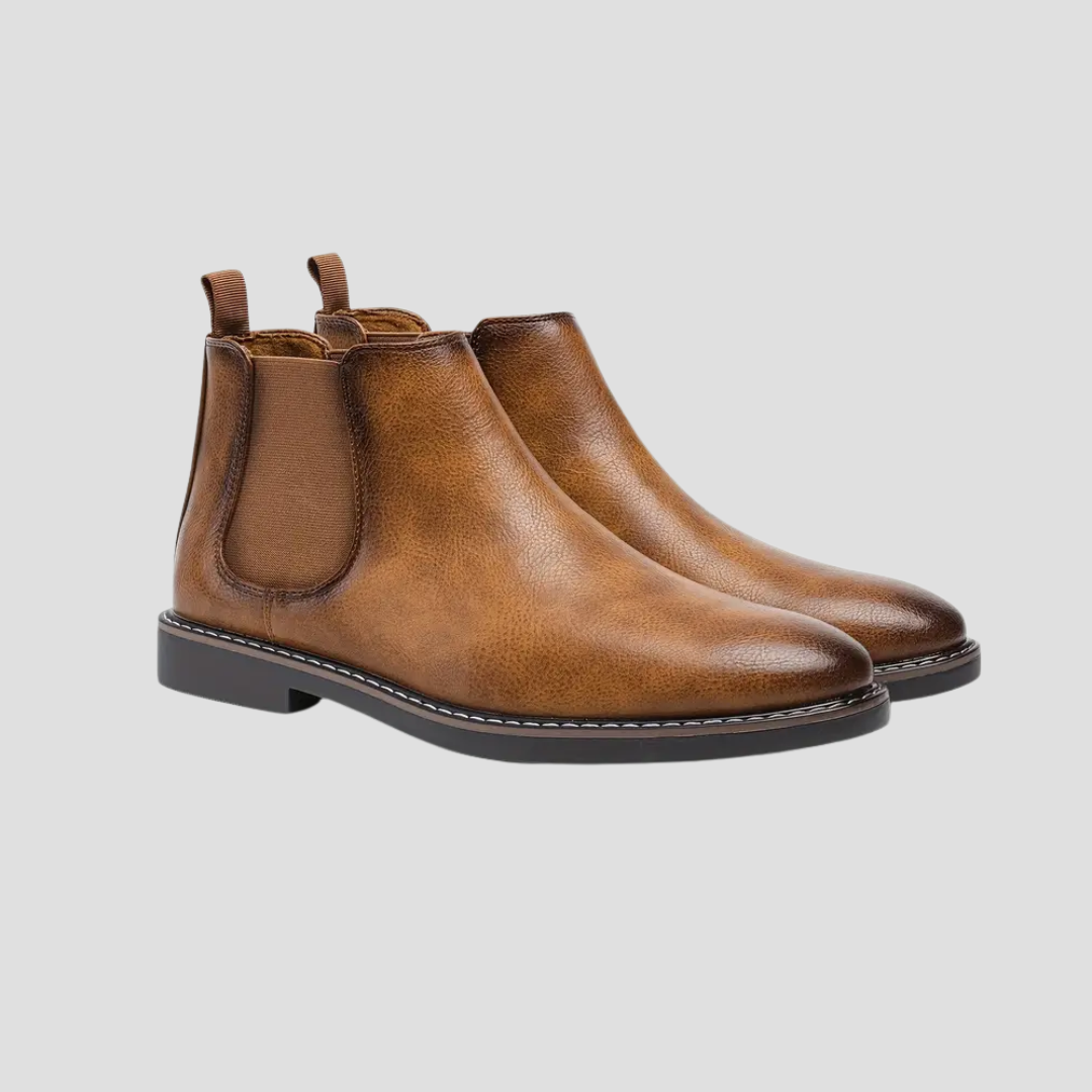 Men’s Smooth Leather Chelsea Ankle Boots