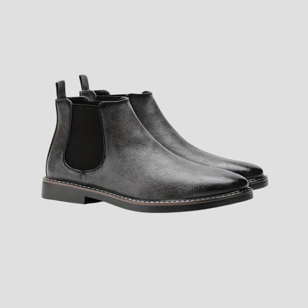 Men’s Smooth Leather Chelsea Ankle Boots