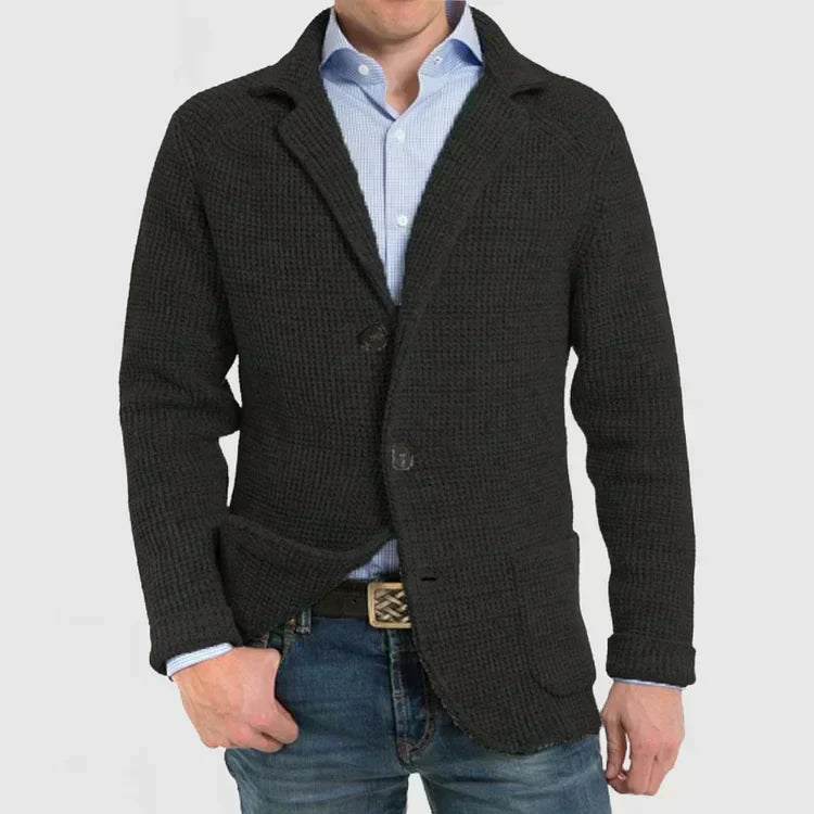 Classic Fit Men's Knit Blazer Jacket