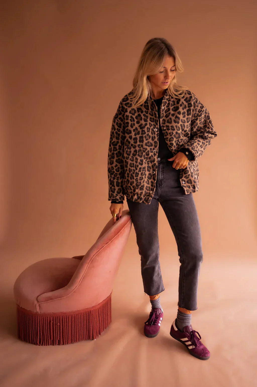 Coral | Women's Winter jacket | Oversized