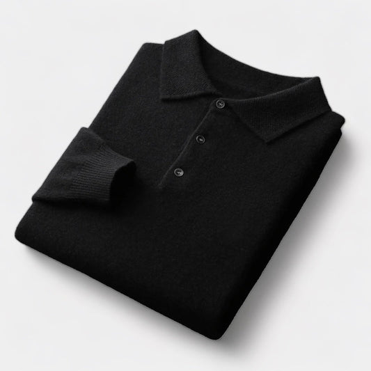 Classic Men's Wool Polo Shirt - Soft & Stylish - BritishElegance