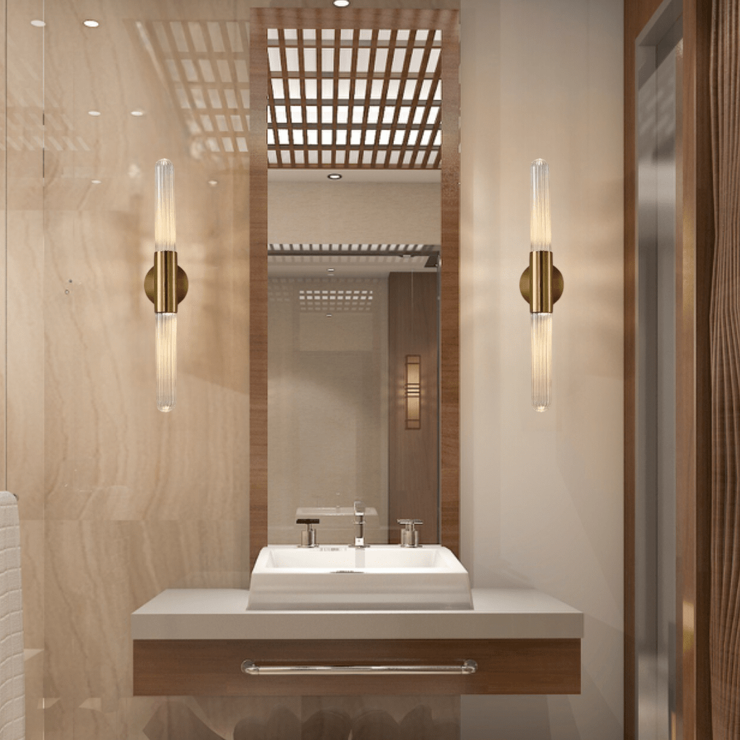Sleek Glass Floor Lamp Modern Home Decor - BritishElegance