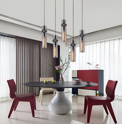 Gray Fire Drop Pendant Lights