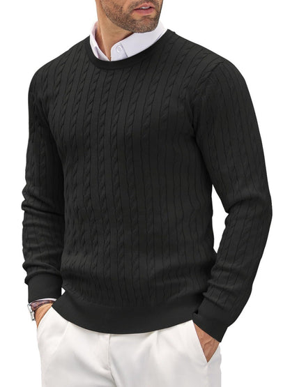 Arthur | Men's Slim Fit Fine Knit Crew Neck Sweater