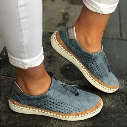 Premium Women’s Braided Slip-On Instappers – Breathable Knit & Casual Elegance