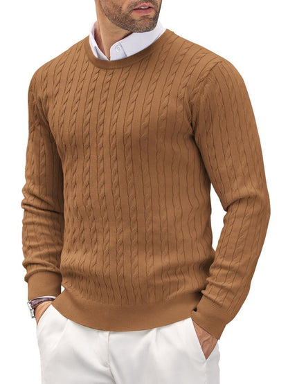 Arthur | Men's Slim Fit Fine Knit Crew Neck Sweater