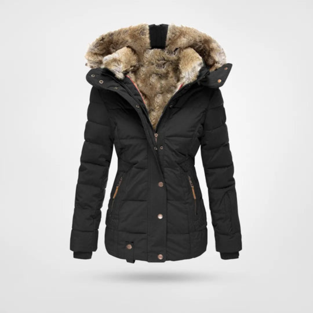 Freya | Elegant Women’s Winter Puffer Jacket with Parka Design