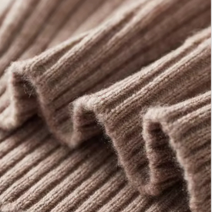 Men’s Ribbed Mock Neck Button Sweater