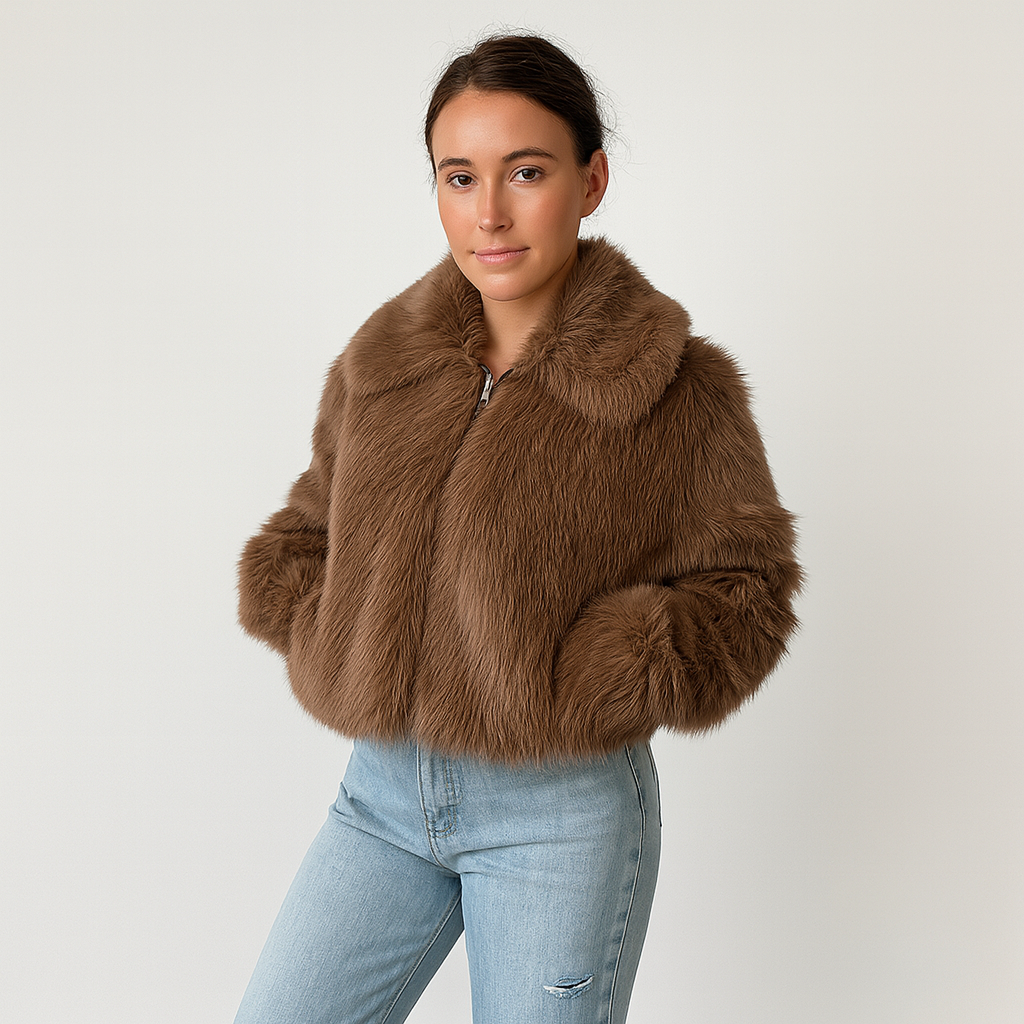 Sabel | Luxury Ladies Coat with Elegant Fur Structure