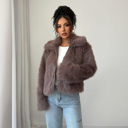 Sabel | Luxury Ladies Coat with Elegant Fur Structure