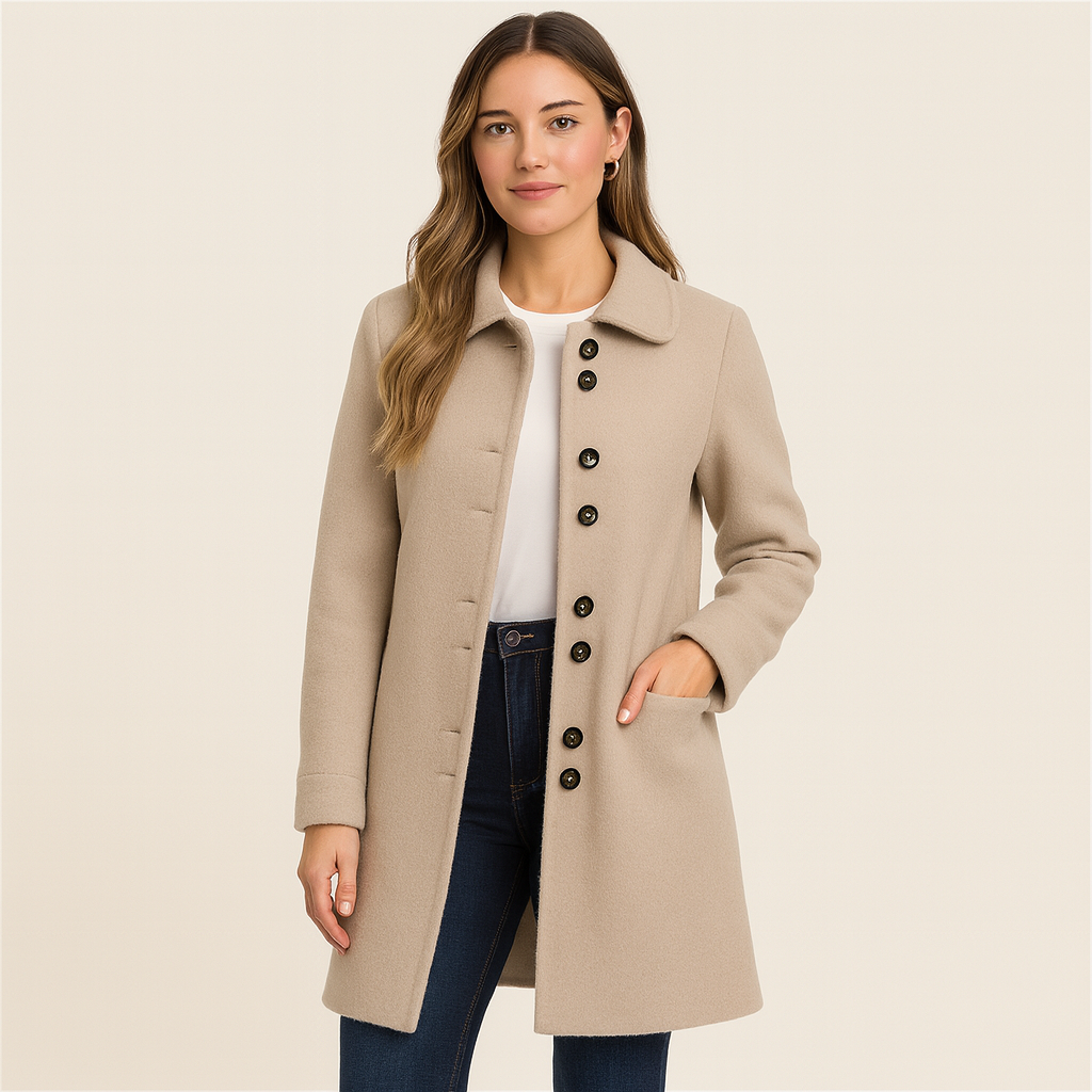 Shane | Elegant Long Women's Coat with a Timeless Fit