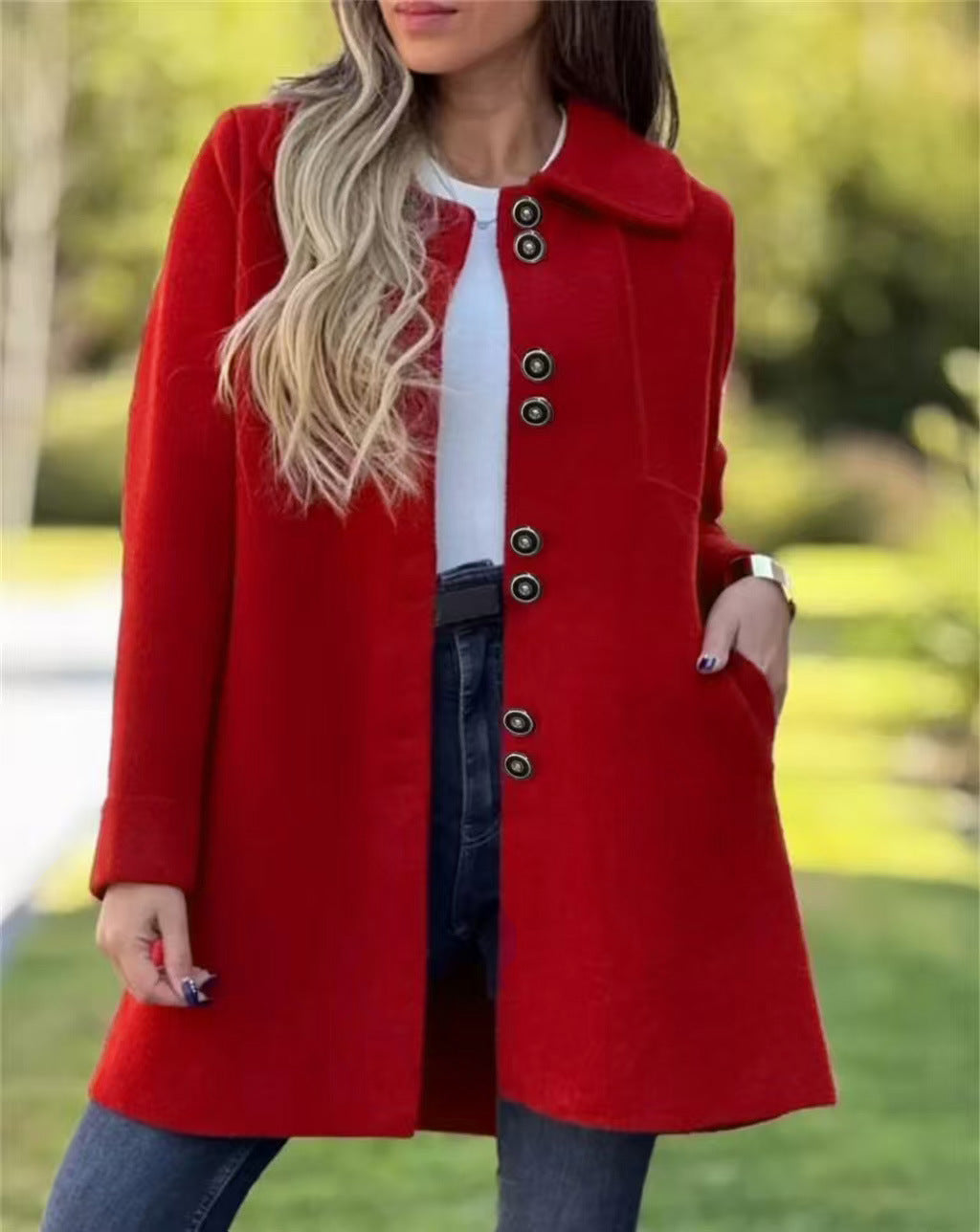 Shane | Elegant Long Women's Coat with a Timeless Fit