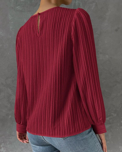 Isadora Blouse | Elegant Structured Top with Lantern Sleeves