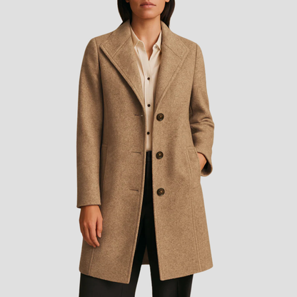 Men’s Classic Tailored Single-Breasted Coat