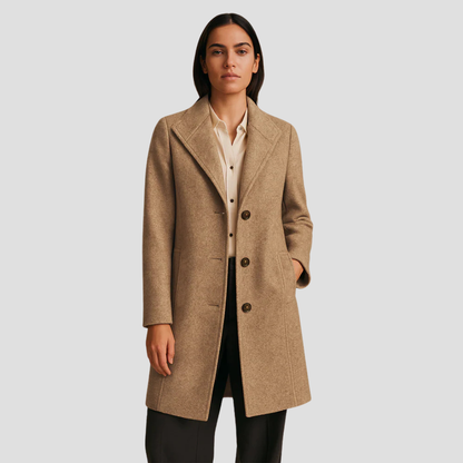 Men’s Classic Tailored Single-Breasted Coat
