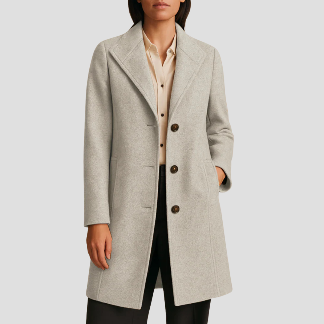 Men’s Classic Tailored Single-Breasted Coat