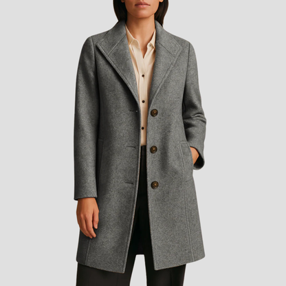 Men’s Classic Tailored Single-Breasted Coat