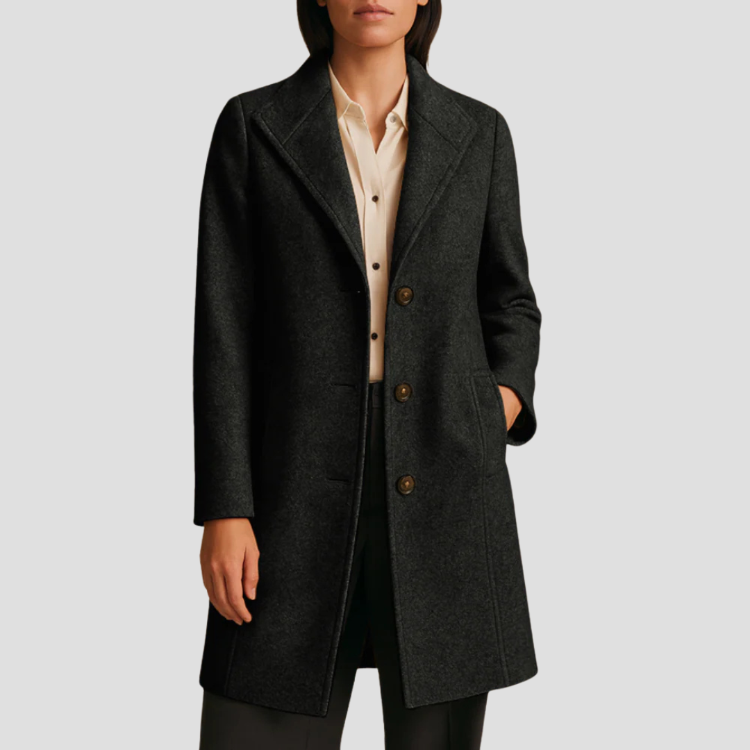Men’s Classic Tailored Single-Breasted Coat
