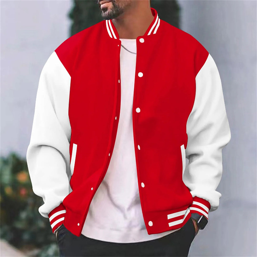 Stylish Men's Retro Varsity Jacket
